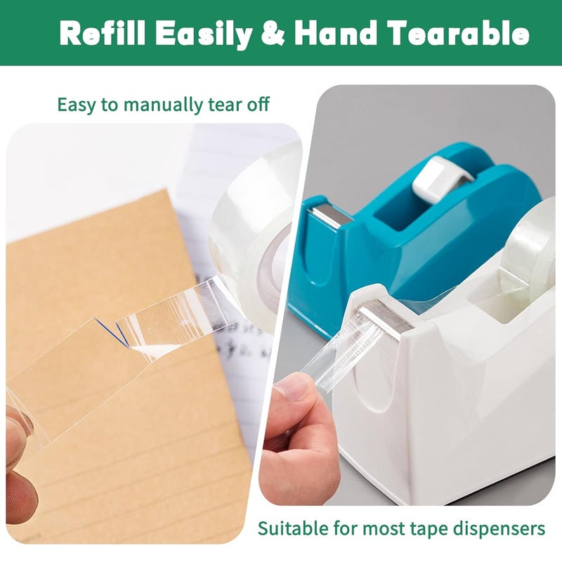 BODFPPC 12 Rolls Clear Tape, Transparent Tape Refills, Gift Wrap Tape 3/4 Inch x 1000 Inch, Clear Tape Refill Rolls for Gift Wrapping, Home, School Office Supplies - Image 4